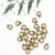 2-Finish Mini Christmas Glass Ball Ornaments - 1" (25mm) - Gold - 24ct - IMAGE 3