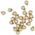 2-Finish Mini Christmas Glass Ball Ornaments - 1" (25mm) - Gold - 24ct - IMAGE 6