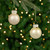 2-Finish Mini Christmas Glass Ball Ornaments - 1" (25mm) - Gold - 24ct - IMAGE 1