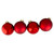 4ct Red and Gold 2-Finish Glass Christmas Ball Ornaments 4" (100mm) - IMAGE 3