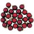 Multi Finish Glass Christmas Ball Ornaments - 1" (25mm) - Burgundy Red - 24ct - IMAGE 5