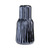 7” Tall Ridged Metallic Navy Blue Ceramic Pillar Candle Holder - IMAGE 1