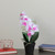 16.5" White and Green Potted Phalaenopsis Orchid Artificial Flower Arrangement - IMAGE 2