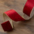 Pack of 12 Solid Bright Red Wired Christmas Craft Ribbon Spools - 2.5" x 120 Yards - IMAGE 2