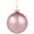 Shiny and Matte Glass Ball Christmas Ornaments - 3.25" (80mm) - Baby Pink - 6ct - IMAGE 5