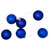 Shiny and Matte Glass Ball Christmas Ornaments - 3.25" (80mm) - Royal Blue  - 6ct - IMAGE 4