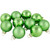 10ct Grass Green 2-Finish Glass Christmas Ball Ornaments 1.75" (45mm) - IMAGE 3