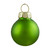 24ct Kiwi Green 2-Finish Glass Ball Christmas Ornaments 1" (25mm) - IMAGE 4