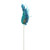 27.5" Blue and Green Peacock Feather Decorative Spray - IMAGE 1