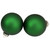 4ct Green 2-Finish Glass Ball Christmas Ornaments 4" - IMAGE 4