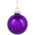 2-Finish Glass Ball Christmas Ornaments - 2.5" (60mm) - Grape Purple - 9ct - IMAGE 5