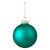 6ct Shiny and Matte Turquoise Green Glass Ball Christmas Ornaments 3.25" (80mm) - IMAGE 3