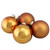 4ct Bronze 2-Finish Glass Christmas Ball Ornaments 4" (100mm) - IMAGE 1