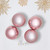 2-Finish Glass Christmas Ball Ornaments - 4" (100mm) - Rose Gold - 4ct - IMAGE 3