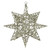 7” Sparkling Gold 3-Dimensional Star Shaped Christmas Ornament - IMAGE 1