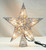 12" Lighted Glittering Silver Star Christmas Tree Topper - Clear Lights - IMAGE 1