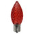 Pack of 25 Faceted LED Red C9 Christmas Replacement Bulbs - IMAGE 1