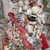 Winter Bird with Knitted Hat Christmas Figurine - 4.5" - White and Red