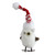 6" White and Red Owl in Nordic Hat with Twig Wings Christmas Figurine - IMAGE 3