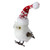 6" White and Red Owl in Nordic Hat with Twig Wings Christmas Figurine - IMAGE 1