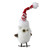 6" White and Red Owl in Nordic Hat with Twig Wings Christmas Figurine - IMAGE 2