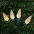 LED Faceted C6 Christmas Lights - Warm White - 23' Green Wire - 70ct - IMAGE 3
