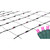 4' x 6' Raspberry Pink LED Wide Angle Net Style Christmas Lights - Green Wire - IMAGE 1