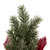 8.5" Mini Pine Christmas Tree in Red Burlap Pot - Unlit - IMAGE 4