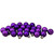 24ct Purple 2-Finish Glass Ball Christmas Ornaments 1" (25mm) - IMAGE 1