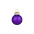 2-Finish Glass Ball Christmas Ornaments - 1" (25mm) - Purple - 24ct - IMAGE 4