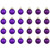 2-Finish Glass Ball Christmas Ornaments - 1" (25mm) - Purple - 24ct - IMAGE 2