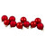 10ct Red 2-Finish Glass Christmas Ball Ornaments 1.75" (45mm) - IMAGE 1