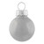 2-Finish Mini Christmas Glass Ball Ornaments - 1" (25mm) - White - 24pc - IMAGE 4