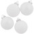 Shiny and Matte Glass Ball Christmas Ornaments - 1.5" (40mm) - White - 10ct - IMAGE 2