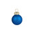 2-Finish Glass Christmas Ball Ornaments - 1" (25mm) - Blue - 24ct - IMAGE 4
