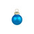 2-Finish Glass Christmas Ball Ornaments - 1" (25mm) - Blue - 24ct - IMAGE 5