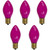 Pack of 25 Opaque Pink C7 Christmas Replacement Bulbs - IMAGE 3