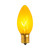 C9 Transparent Incandescent Christmas Replacement Bulbs - Yellow - Pack of 25 - IMAGE 4