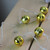 8 Battery Operated Gold LED Jingle Bell Christmas Lights - Clear Wire - IMAGE 2