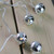 Jingle Bell LED Christmas Lights - Silver - 3' Clear Wire - 8ct - IMAGE 3