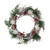 Snowflakes and Berries Winter Foliage Christmas Wreath - 13" - Unlit - IMAGE 1