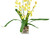 Northlight 23.5" Dancing Lady Orchid Silk Flower Artificial Potted Plant - Yellow