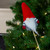 Santa Gnome with Hat Christmas Pick - 11.5" - Gray and Red - IMAGE 2
