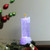 9.5" LED Lighted Dripping White Swirling Glitter Candle Christmas Decoration - IMAGE 3