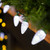 LED Faceted C9 Christmas Lights - Pure White - 67' Green Wire - 100ct - IMAGE 2