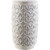 15" Forum Stone Cement-White and Light Taupe Decorative Vase - IMAGE 1