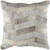 20" Gray and White Rustic Square Throw Pillow - Down Filler - IMAGE 1
