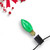 C9 Transparent Incandescent Christmas Replacement Bulbs - Green - Pack of 25 - IMAGE 2
