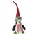 10" Black and White Small Plush Penguin in Striped Scarf Christmas Figurine - IMAGE 1