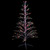 Cascade Twig Christmas Tree Outdoor Decoration - 6' - White - Multicolor Lights - IMAGE 1